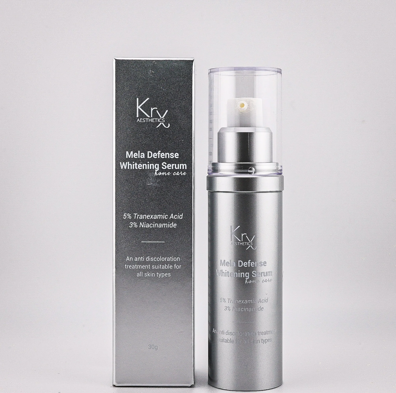 KRX Mela Defense Whitening Serum 30 ml – Wirkstoff-Serum für Hautpflege, Anti-Aging & Regeneration