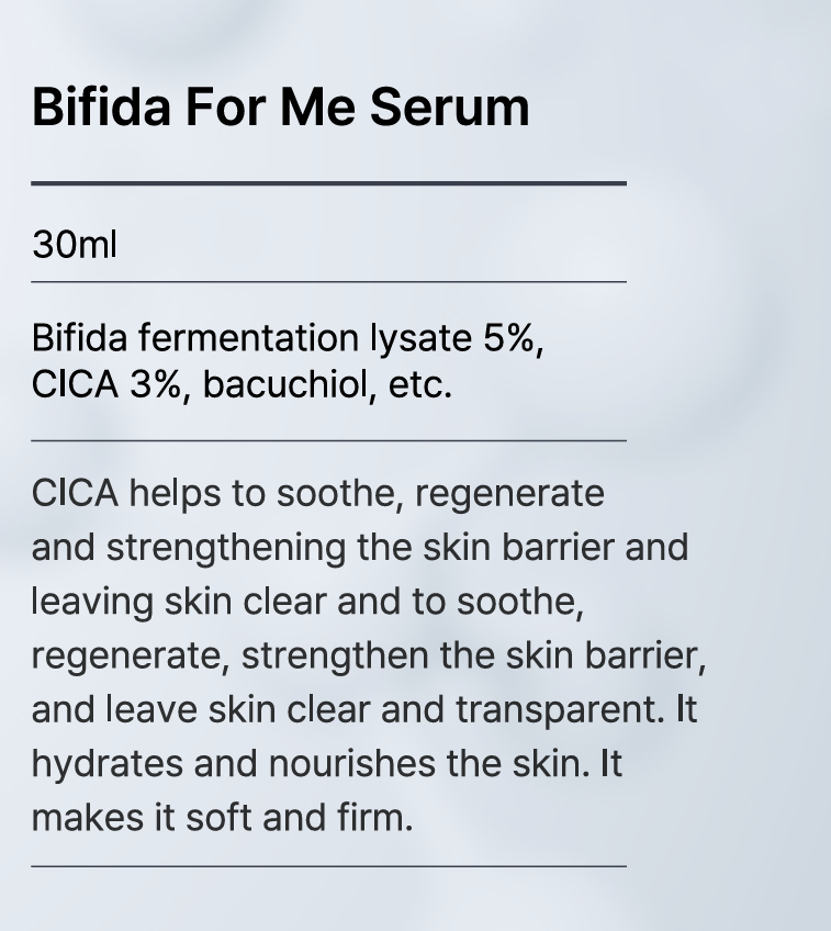 bifida-for-me-serum-starkendes-serum-mit-probiotika-cica-30-ml – Wirkstoff-Serum für Hautpflege, Anti-Aging & Regeneration