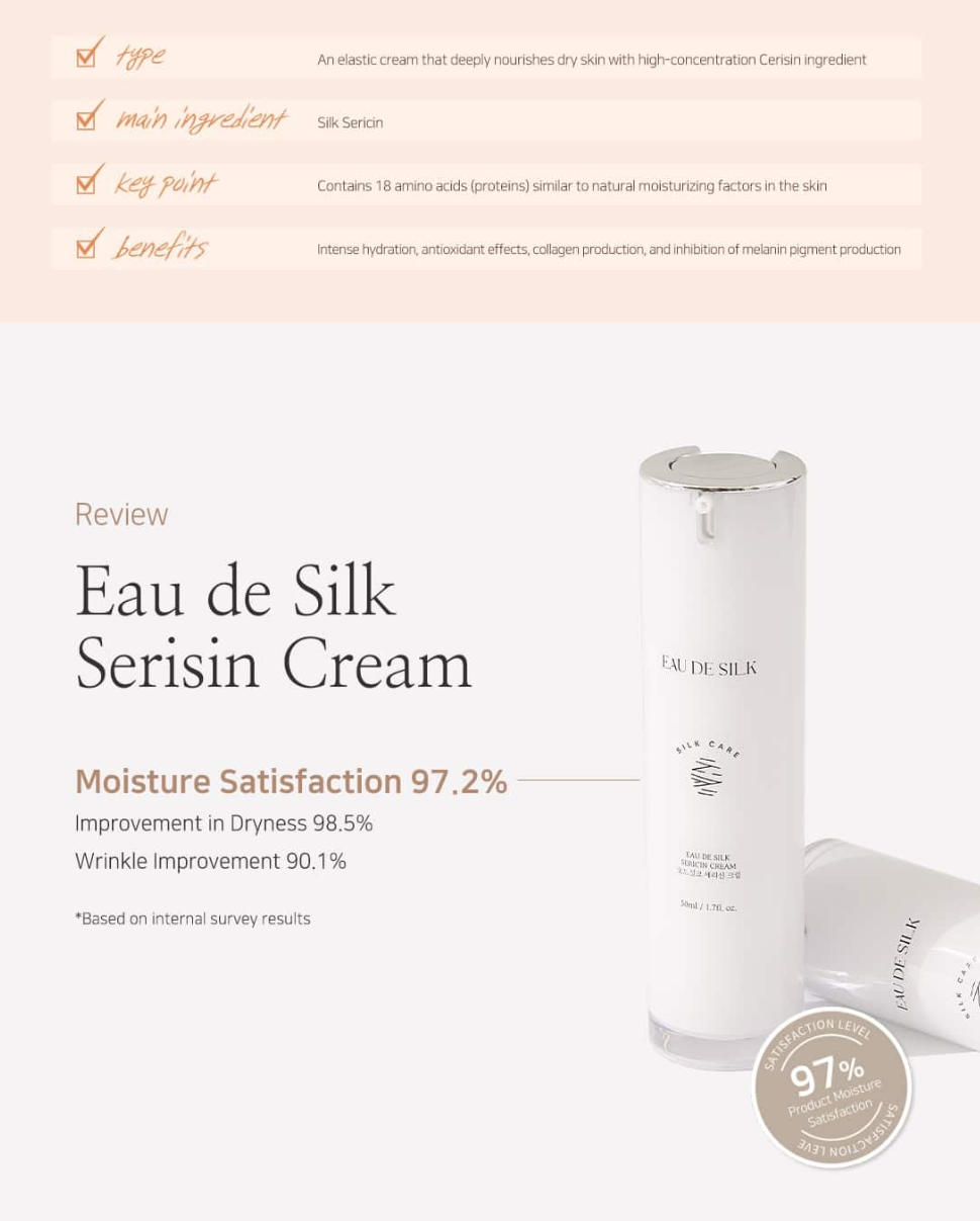 EAU DE SILK Sericin Cream – Seidenprotein-Creme 50ml