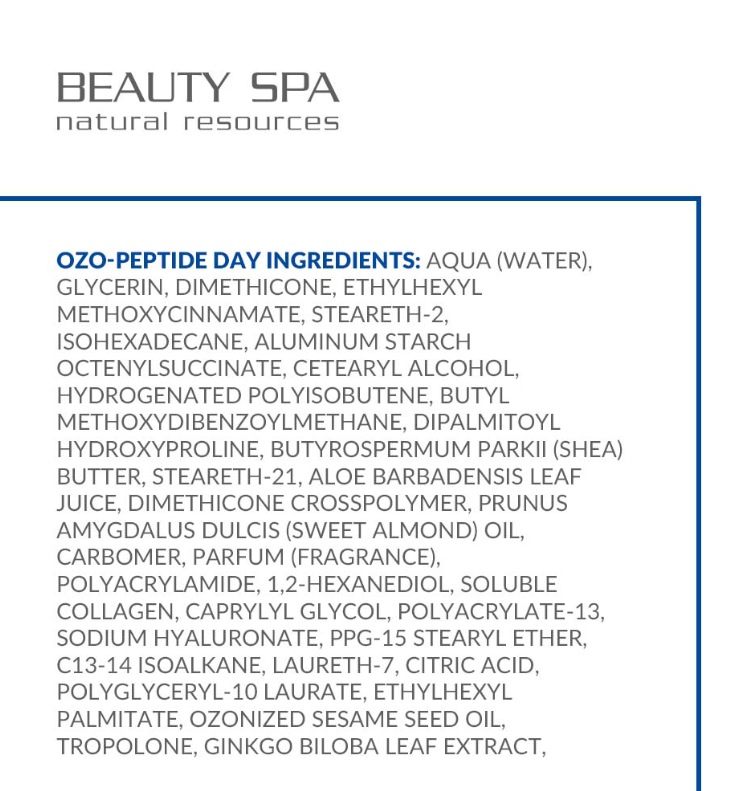 OZO-PEPTIDE DAY – Peptidreicher Ozon-Tagescreme (50 ml)