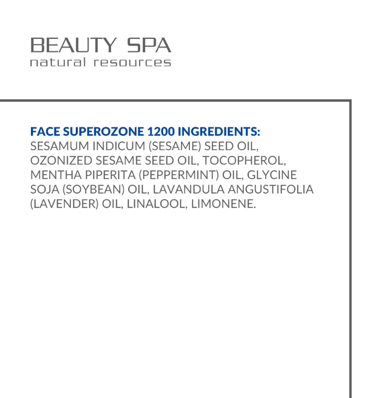 BEAUTY SPA SUPEROZONE 1200 Sauerstoff-SOS-Serum mit Booster-Effekt für alle Hauttypen SUPEROZONE 1200, 30 ml