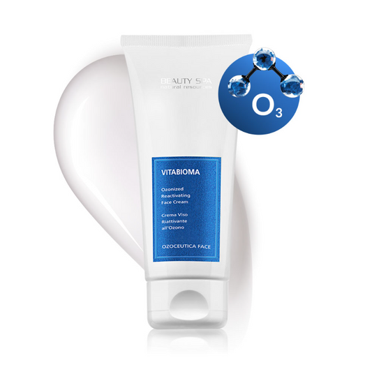 VITABIOMA Tagescreme mit ozonisiertem Präbiotikum  SPF 15 für alle Hauttypen, Unisex 100 ml – Wirkstoff-Serum für Hautpflege, Anti-Aging & Regeneration