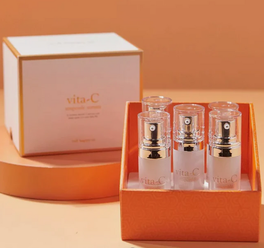 Vita-C Ampoule Serum(5-Wochen-Kur) – Wirkstoff-Serum für Hautpflege, Anti-Aging & Regeneration